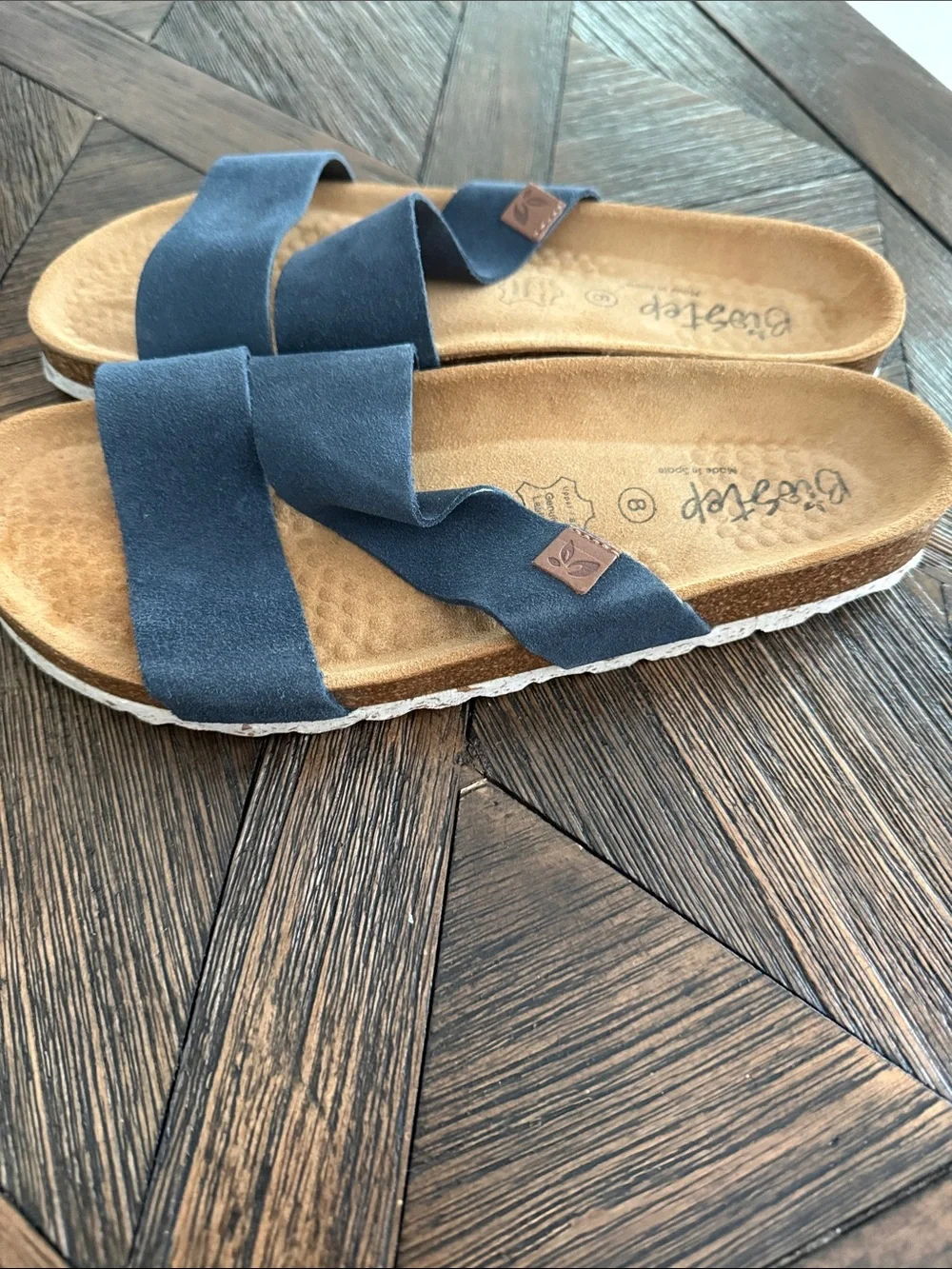 Biostep blue suede